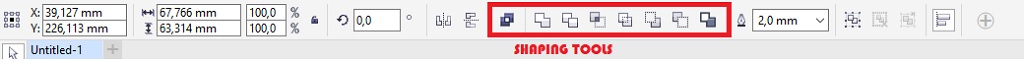 shaping tools di coreldraw