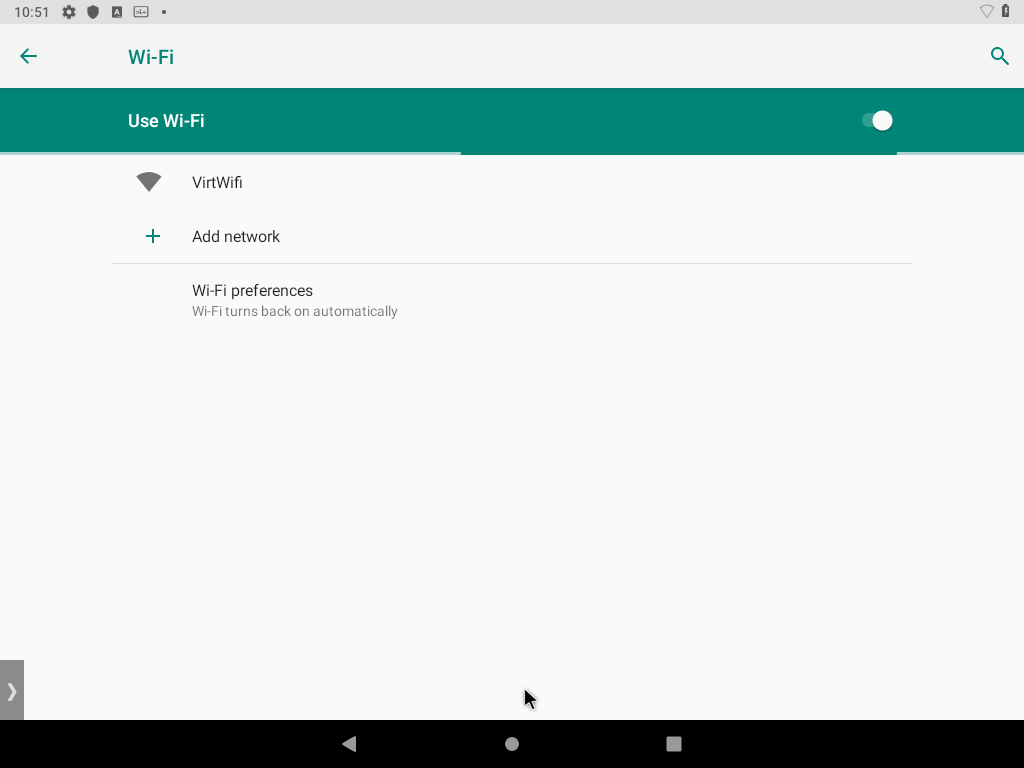 Emulator Android -x86 menggunakan Wi-Fi
