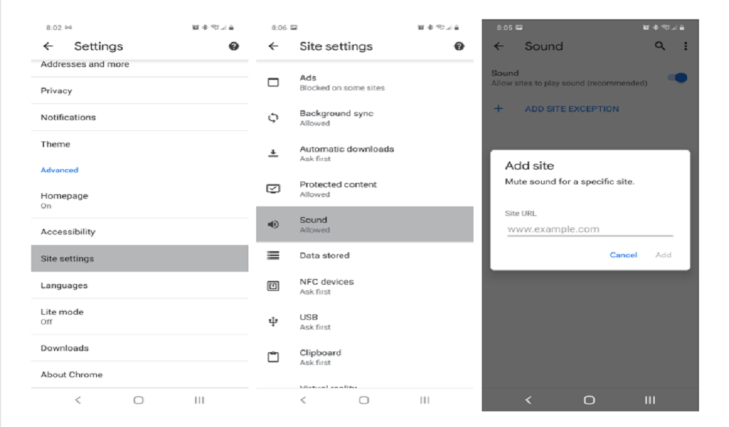 Memblokir audio yang diputar otomatis