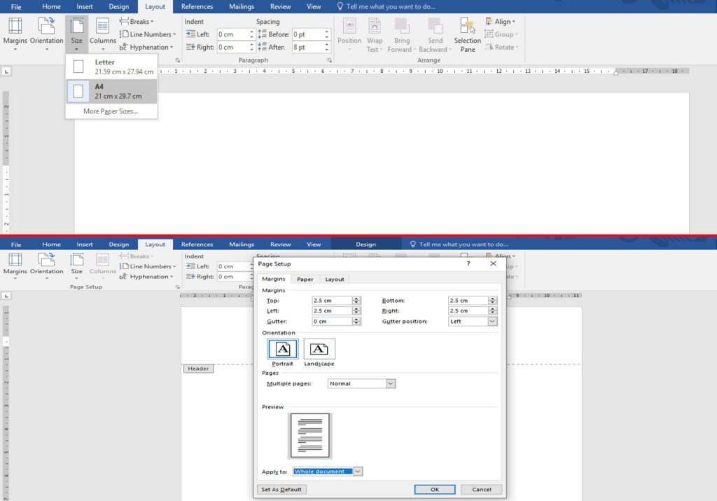 Langkah yang harus diperhatikan untuk membuat kop surat dengan MS Word