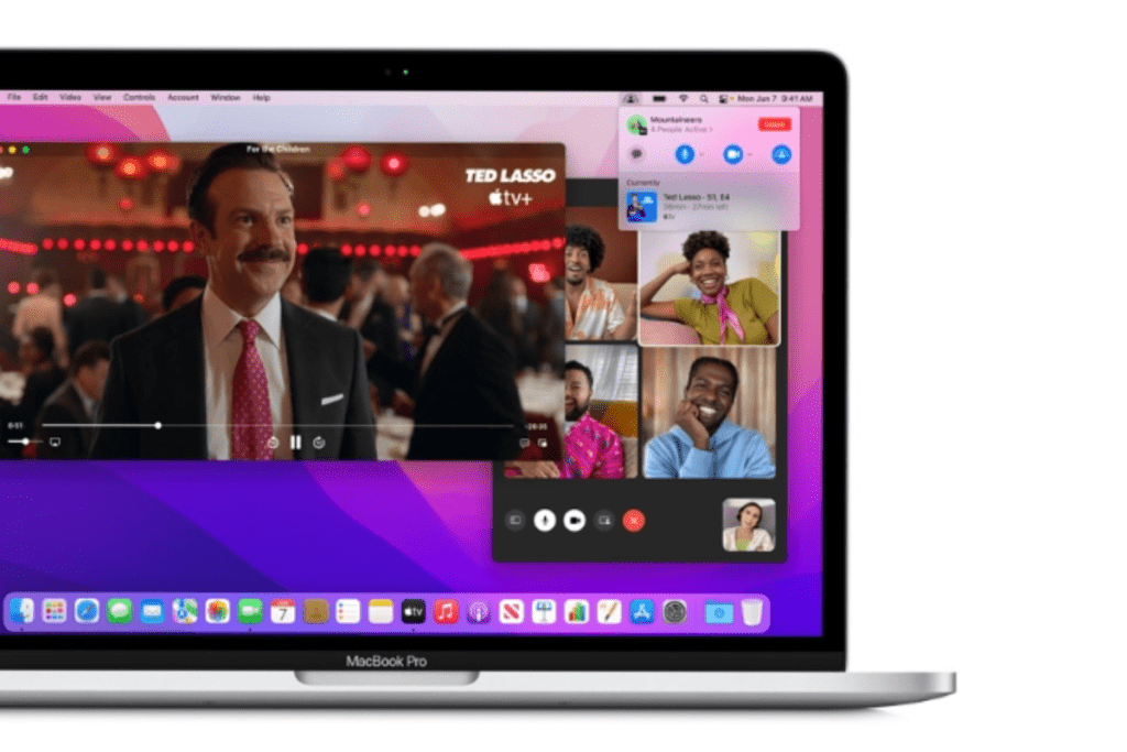 Aplikasi FaceTime pada macOS Monterey 